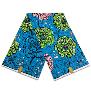 Tissus pour Vêtements Pur Coton Motif Imprimé Tissus Africains pour Robes <span class=keywords><strong>Tissu</strong></span> Polyester <span class=keywords><strong>Pagne</strong></span> Bazin Batik Pays-Bas <span class=keywords><strong>Tissu</strong></span> - Product Image 2