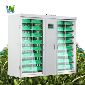 Tự động đậu xanh cỏ đậu phộng Điện Thủy canh thức ăn gia súc màu xanh lá cây hạt giống nhà sản xuất nảy mầm phát triển máy - Product Image 1