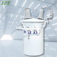 JZP D11 Fabricantes de Transformadores Eléctricos de China, Transformador Monofásico de Media Tensión de 15 kVA, Sumergido en Aceite, Montaje en Poste, 50/60 Hz