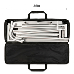 [US Stock] Portable Modern 8x8ft Tension Fabric Display Stand Hardware Only Aluminum Tube Trade Show <b>Backdrop</b> <b>Frame</b> 5-Min - Product Image 3