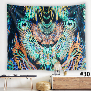 'Monad Ấn Độ Mandala psychedelic Thảm trang trí tường Hippie bãi biển Khăn Chakra medit Anime tấm thảm LED tấm thảm - Product Image 5