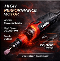 Meuleuse droite haute performance 50 mm, puissance maximale 1000 W avec système de refroidissement pour travaux de meulage intensifs