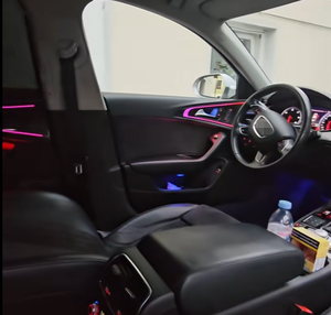 Mise à Niveau 256 Couleurs Éclairage Ambiant Intérieur <span class=keywords><strong>de</strong></span> <span class=keywords><strong>Voiture</strong></span> LED Symphonie pour Audi A6/S6/RS6 C7 2011-2018, Accessoires <span class=keywords><strong>de</strong></span> Garniture - Product Image 5