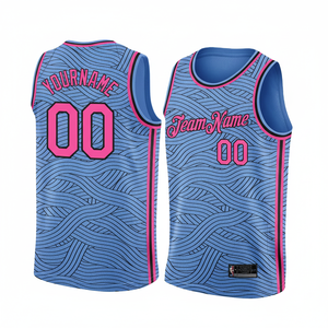 Maillot de basket-ball personnalisé pour hommes à séchage rapide polyester respirant avec chiffres style gilet noir pour équipe de club - Product Image 1