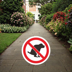 Metallo in alluminio 'No Dog <span class=keywords><strong>Poop</strong></span>' segno di sicurezza per aree pubbliche modellato prodotto di avvertimento per uso pubblico - Product Image 5