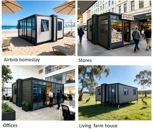 Casa Container Espandibile con Secondo Piano e Tetto a Falda, Design Moderno per Uso Agricolo/Ufficio, Facile Installazione, 5 Anni di Garanzia - Product Image 5