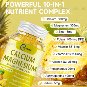 Gomitas OEM sin azúcar de calcio <span class=keywords><strong>y</strong></span> <span class=keywords><strong>magnesio</strong></span> <span class=keywords><strong>con</strong></span> <span class=keywords><strong>zinc</strong></span> <span class=keywords><strong>y</strong></span> vitamina K2 D3, suplementos para el sistema inmunológico <span class=keywords><strong>y</strong></span> el estado de ánimo para adultos - Product Image 4