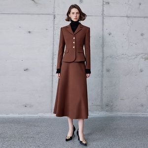 Pháp Phong Cách Crop <span class=keywords><strong>Top</strong></span> Và Bút Chì Váy Phù Hợp Với Mỏng Phù Hợp Với OEM Cao Cấp Phù Hợp Với Bộ Cho Phụ Nữ Outsources Nhà Sản Xuất Chuyên Nghiệp - Product Image 1