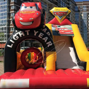 Parcours d'obstacles combiné <span class=keywords><strong>de</strong></span> glissière <span class=keywords><strong>de</strong></span> maison <span class=keywords><strong>de</strong></span> rebond gonflable <span class=keywords><strong>de</strong></span> <span class=keywords><strong>voiture</strong></span> <span class=keywords><strong>de</strong></span> course gonflable commerciale 3 en 1 à vendre - Product Image 6