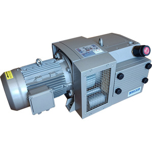 Bomba de vacío de paletas rotativas sin aceite Becker KVT3.60, motor eléctrico de 3 HP, 230/400V, conexión de brida, descarga de 1 pulgada - Product Image 1
