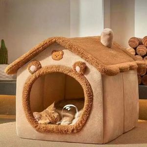 Luxury Foldable Cat House & <b>Sofa</b> <b>Bed</b> Washable Eco-Friendly Pet <b>Bed</b> with Anti-Slip for Small Dogs & Cats Indoor/Outdoor Use - Product Image 3