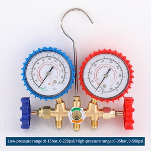 3 Way AC Manifold Gauge Set <strong>HVAC</strong> Diagnostic Charging <strong>Tool</strong> for Auto Household R12 R22 R502 Refrigerant Adjustable Quick Coupler - Product Image 3