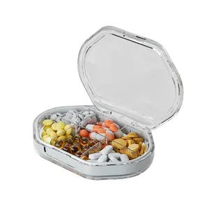 Pill Box 7 Day Weekly Pill Organizer Pill Container AM/PM | Large Compartments | Clear Lids