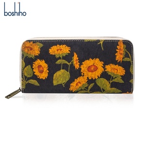 For Vegan Cork RFID Blocking Short Open Fruit Pattern Men's <b>Wallet</b> & Cosmetic Purse - Product Image 1