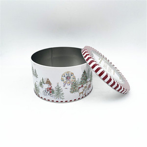 Scatola regalo di natale vecchie scatole di biscotti Tea serratura di latta con finestra - Product Image 2