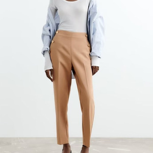 Pantaloni HanOu donna 2022 estate nuovi prodotti stile europeo e americano moda retrò All-match pantaloni Casual a vita alta - Product Image 5