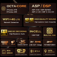 Système Android 15.0 8 cœurs 4+64 Go/6+128 Go Écran tactile CarPlay sans fil DSP Autoradio pour Toyota Rush Daihatsu Terios 2006-2016