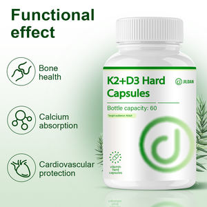 Capsule Dure di Vitamina D3 <span class=keywords><strong>K2</strong></span> per la Salute delle Ossa, Assorbimento del Calcio e Protezione Cardiovascolare, Vendita all'Ingrosso OEM - Product Image 1