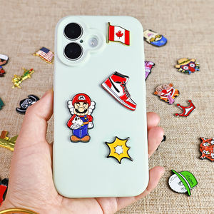 Spilla in Metallo Personalizzata 3M per Artigianato, Spilletta in Lega di Zinco Smaltata, Adesivo Metallico con Stampa Colorata del Logo per Custodie di Telefoni Cellulari - Product Image 4