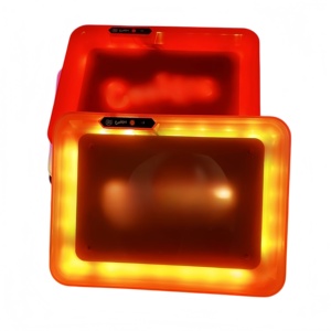 Bandeja Rodante LED de Colores Mixtos con Logotipo Personalizado, Bandeja de Servicio de Plástico con Luz LED para Mayoristas de Accesorios para Fumadores - Product Image 3
