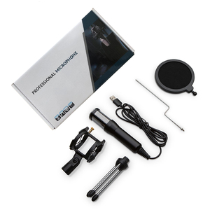 Professionnel à condensateur <span class=keywords><strong>studio</strong></span> d'enregistrement USB <span class=keywords><strong>micro</strong></span> professionnel avec <span class=keywords><strong>trépied</strong></span> pour ordinateur Enregistrement Live Gaming - Product Image 6