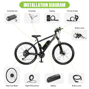 Bộ chuyển đổi xe đạp điện <span class=keywords><strong>Bafang</strong></span> Sutto 26 inch 27.5 inch 700c 36v 250W 135 OLD Hub <span class=keywords><strong>Motor</strong></span> với màn hình DZ40, kho hàng EU/UK - Product Image 5