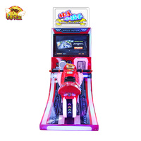Machine de jeu de simulateur de voiture de course d'arcade d'enfants 220v à jetons pour le divertissement