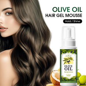 Produits capillaires biologiques pour <span class=keywords><strong>cheveux</strong></span> <span class=keywords><strong>bouclés</strong></span>, <span class=keywords><strong>mousse</strong></span> coiffante à l'huile d'olive pour tresses, marque privée - Product Image 2