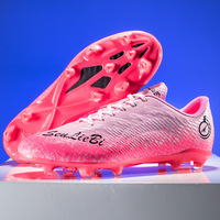Chaussures de football AG à crampons longs pour adolescents, adultes et enfants, pour l'entraînement sur gazon en extérieur en hiver et en été, semelle extérieure en TPU, unisexe