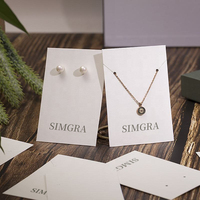 Cartes Suspendues Personnalisées en Carton pour Boucles d'Oreilles, Colliers, Emballage et Présentoir de Bijoux