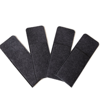 Ensemble de sets de table et de sacs à couverts en feutre avec logo personnalisé, réutilisables, faciles à nettoyer, pour restaurant et usage domestique