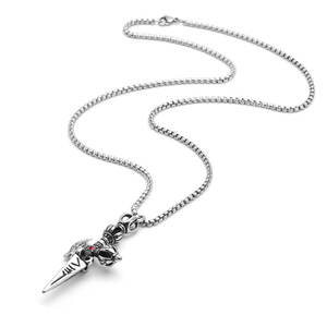 Collar con Colgante Personalizado de Acero Inoxidable 316L para Hombre, Chapado en Oro PVD de 14K/18K, Joyería Fina de Moda, Collares Vajra para Hombre - Product Image 5