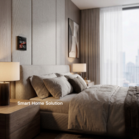 Interrupteur intelligent Tuya 4 pouces IPS en alliage plastique Android Matter, compatible HomeKit, WiFi, écran tactile pour hôtel professionnel