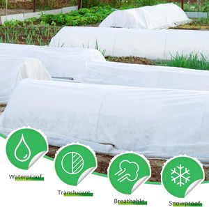 ผ้านอนวูฟเวนลอยน้ำได้คลุมต้นไม้ป้องกันความเย็นจัดสวนสำหรับฤดูหนาวเกษตรกรรม - Product Image 5