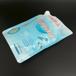 Pochette souple personnalisée thermoscellée avec bec verseur, résistante aux acides et aux alcalis, imprimée en gravure, pour le stockage de liquides chimiques - Product Image 5