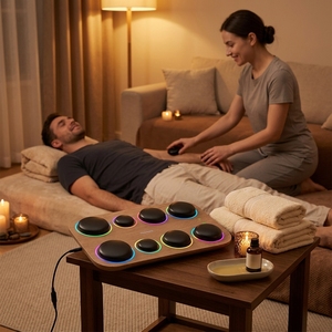 Ensemble <span class=keywords><strong>de</strong></span> pierres chaudes pour <span class=keywords><strong>massage</strong></span>, chauffe-pierres colorés, technologie <span class=keywords><strong>de</strong></span> chauffage sans eau - hetrol Hugeworth Hw600 - Product Image 5