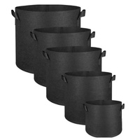 Sac de culture en tissu feutré biodégradable pour jardin potager, 12-34 gallons, personnalisé en usine, vente en gros, avec poignées