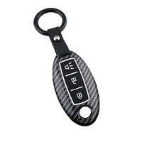 Housse de clé ABS à motif carbone pour clé intelligente pour Altima Maxima Pathfinder pour Nissan