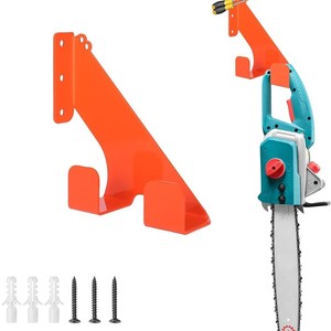 Heavy-duty chainsaw rack, wall-mounted garage storage rack, multi-functional <b>garden</b> power tool <b>hook</b>, lawnmower hanger. - Product Image 1