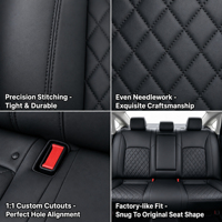 Housses de siège auto en cuir NAPA imperméables sur mesure OEM pour Civic A7 K5 - Protection toutes saisons