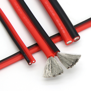 Fil de silicone flexible noir et rouge à <span class=keywords><strong>2</strong></span> conducteurs, câble électronique en cuivre étamé 8/<span class=keywords><strong>10</strong></span>/12/14/16/18/20 AWG - Product Image 4