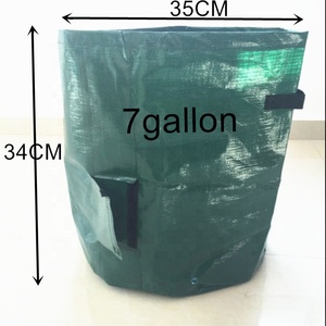 7Gal Khoai Tây Bền Trồng Vải PE Container Planter Chậu Làm Vườn Với Nắp Truy Cập Và Xử Lý Túi Trồng Rau - Product Image 2
