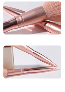 Maange — ensemble de pinceaux de <span class=keywords><strong>maquillage</strong></span> professionnels, luxe, couleurs mates, pour cosmétique, avec housse de voyage, en or Rose, haute qualité, 12 pièces - Product Image 3