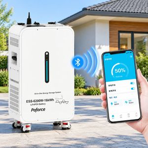 Batería Solar de Litio de 300 Ah y 15 kWh, Batería Lifepo4 de Montaje en Suelo, Sistema de Almacenamiento de Energía Doméstico Móvil de 51,2 V - Product Image 1