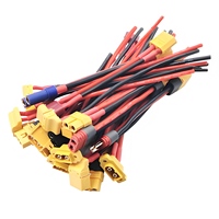 Adaptateur d'extension de câble en silicone flexible à haute résistance en cuivre avec connecteur femelle Amass XT60 XT90 XT60H 12AWG 150 mm pour batterie LiPo
