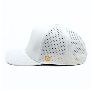 Gorra de béisbol de lujo de 5 paneles con logotipo de goma personalizado bordado impermeable corte láser perforado deportes camionero Golf Sombrero estilo deportivo - Product Image 2
