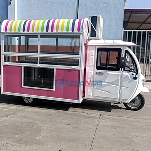 Tricycle alimentaire multifonctionnel mobile pour snacks, donuts, barbecue et café, vente directe d'usine, fournisseur chinois - Product Image 2