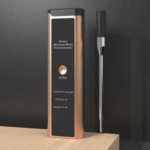 2024 Neues Design Wiederauf ladbare Batterie Küchen sonde Digital Wireless BBQ Food Smart Fleisch thermometer