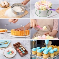 Lakuna Super Vente 480 Pièces Kit d'Accessoires de Décoration pour Gâteaux, Muffins et Cupcakes, Spatule en Acier Inoxydable et Poche à Douille