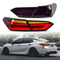 Conjunto de Luces Traseras LED JO con Lente Transparente y Animación de Encendido DRL para Camry 2018-2024, Cubierta Ahumada Impermeable IP68, Conexión Plug+Play